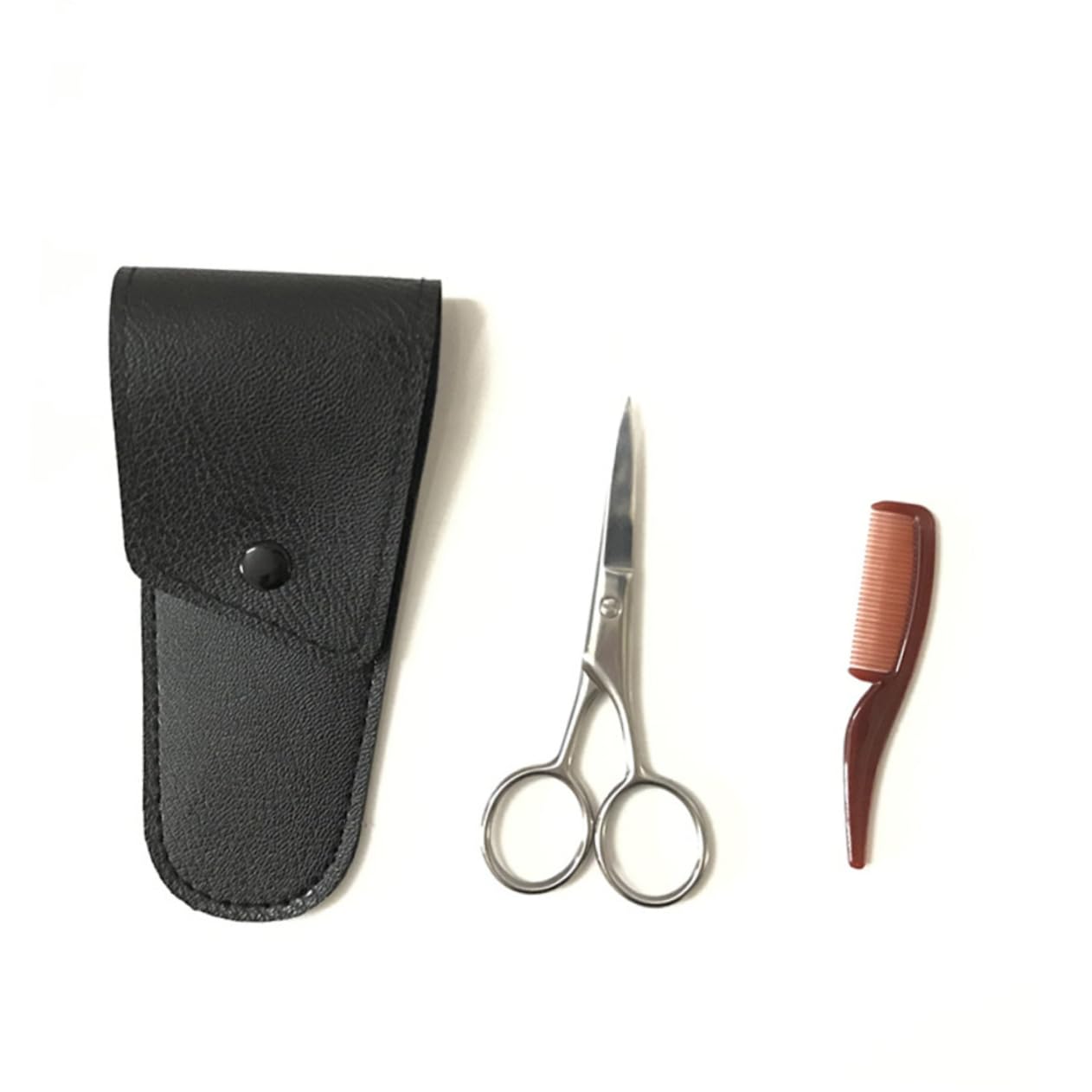 OHPHCALL Professional Eyebrow Scissors Set Beard Trimming Shears Stainless Steel Kit Perfect for Diy Salon