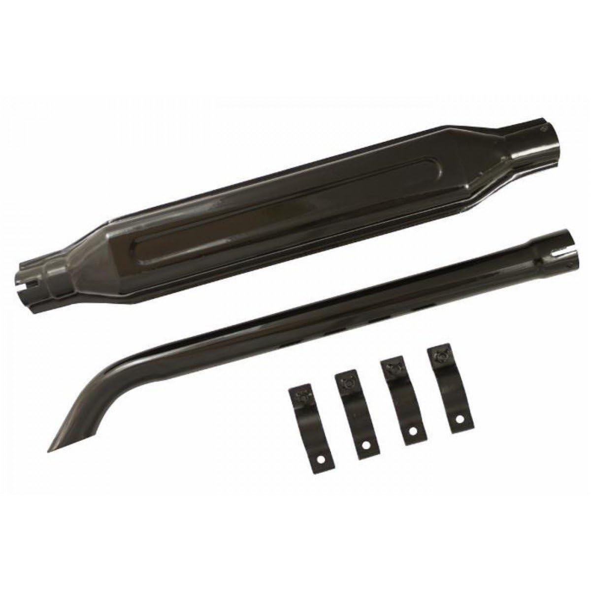 G.L.D. Forniture Kit silenziatore quadro adattabile a 5157240 completo di silenziatore, prolunga curva e collare per trattore