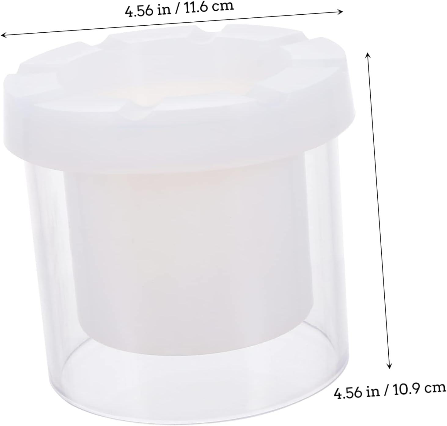 DIY Plastic Hollow Cylinder Candle White Plastic for Scented Pillar Candles