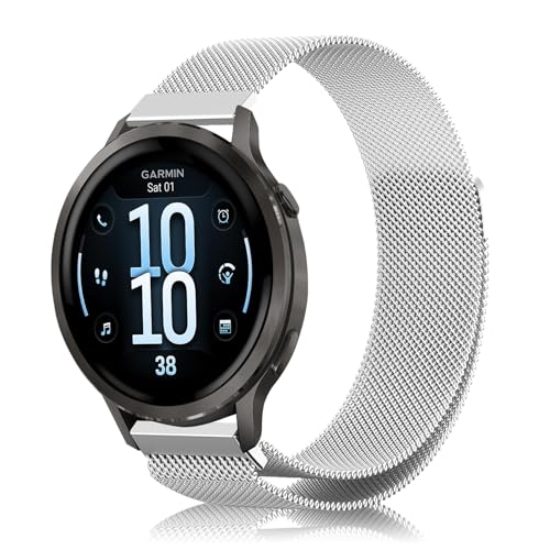 [AiMaoo] �����o���h GARMIN(�K�[�~��) Venu 4 41mm �Ή� �����x���g �~���l�[�[���b�V���x���g �X�e�����X�� �}�O�l�e�B�b�N�X�g���b�v ������� �j�����p �ʋC ���K �����o���h �R���p�`�u�� Garmin Venu 4 41m