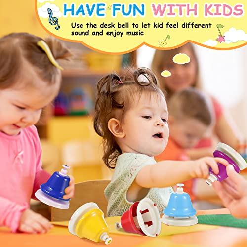 Desk Bells For Kids 8 Notes Bell Chromatic Diatonic Hand Bells Toddler Musical Instruments For Musical Learning Teaching Percussion Instrument #TOP5
