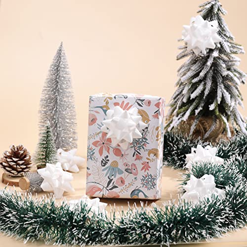 24 Large Gift Bows,3.5 Inches, Bows For Gift Wrapping And Presents,Christmas Bows,For Parties, Birthdays, Weddings Or Other Holidays. (White) #TOP1