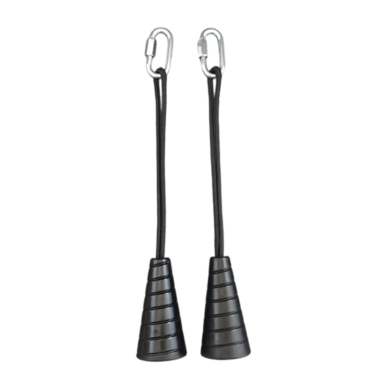 F Fityle Banda de Resistencia Fitness Asas Manijas Cuerda Conector con Mosquetón y Empuñadura de Goma Estriada para Tracción y Estabilidad Adecuada para Máquinas de Gimnasio y Casa