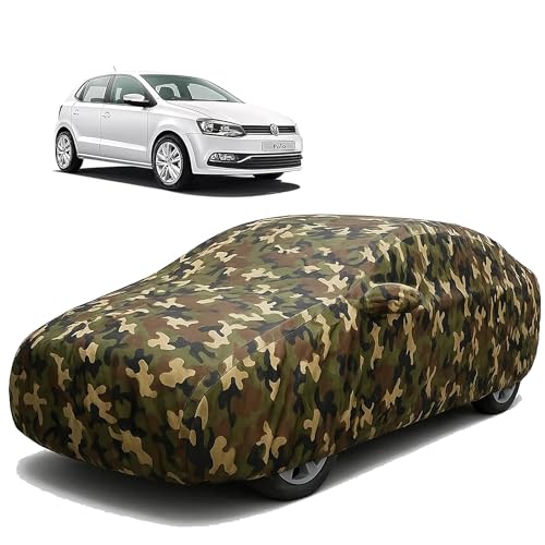 Image of Sulfar 100% Waterproof Car Body Cover for Volkswagen Polo GT - Triple-Stitched Dustproof UV, Heat & Rain Protection with Mirror Pockets, Full-Bottom Elastic & Free Storage Bag - All-Weather Indoor Out