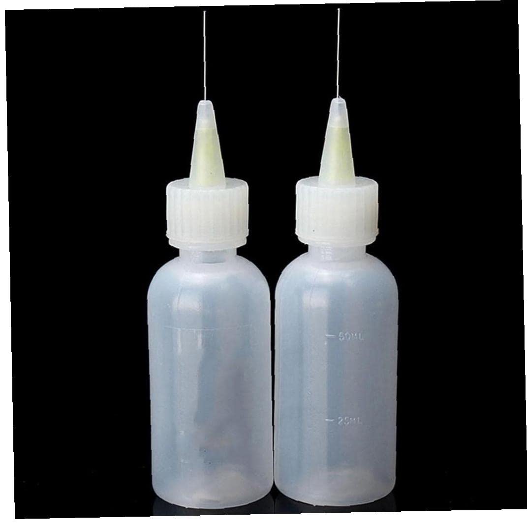 PiniceCore 2st 100ml Naaldpunt Soldeerreiniging Heldere Vloeibare Flux Alcohol Olie Dispenser Plastic Handfles