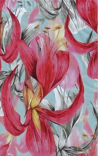 10x13 (500) Red Tropical Flowers Designer Poly Mailers Shipping Envelopes Boutique Custom Bags By ValueMailers (10" X 13")