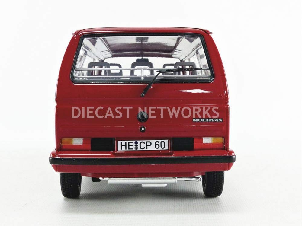 Norev Miniatur Auto 1:18 kompatybilny do oryginalnych Volkswagen T3 Bus Red Star 1992 Rot 188542- Model