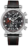 Speake Marin Seafire Chronograph, Black and Red Dial, Piccadilly Titanium Case Watch 20003-52