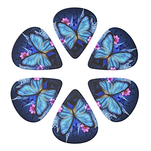 ASDTEHCY Lot de 6 médiators en celluloïd, beaux médiators papillon pour guitares acoustiques, électriques, basses ou… - Les Beatles, Paul McCartney, John Lennon, RIngo Starr, George Harrison ASDTEHCY Lot de 6 médiators en celluloïd, beaux médiators papillon pour guitares acoustiques, électriques, basses ou… – Image 3