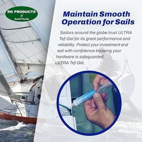 Ultra Tef-Gel TG-01 Anti Corrosion Lubricant & Grease For Sailboat Rigging Hardware Protection, Superior Saltwater Original Stainless Steel Lubricant Protection thumb #3