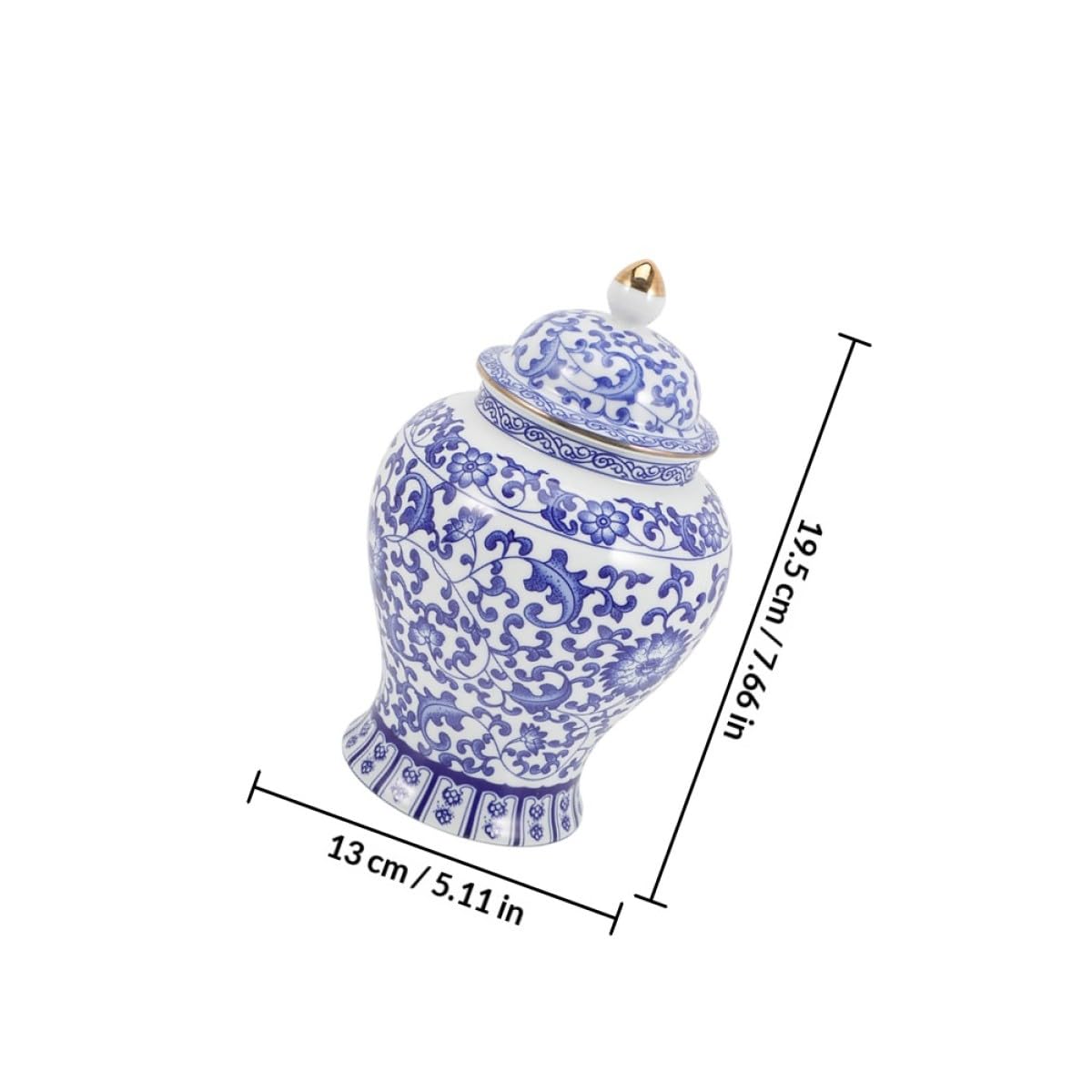 CRAFTHROU Bote de Té Suelto de Cerámica 1300ml Cierre Hermético para Cocina | Estilo Retro y Simple, Apto para Hojas y Snacks de Fruta Seca, Uso en Escritorio o Cocina