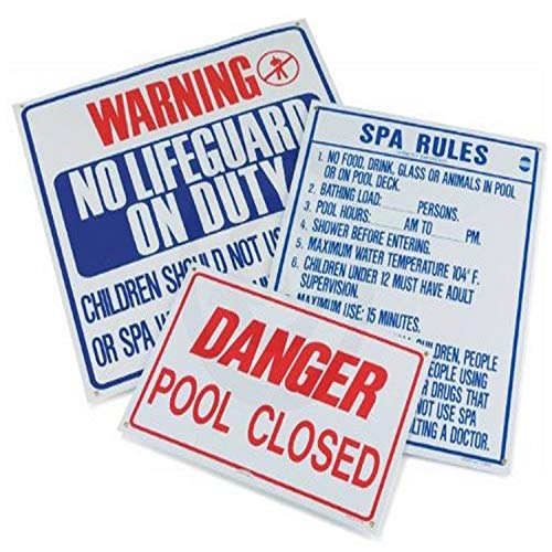 Pentair R230400 Pool Rules Pool Sign