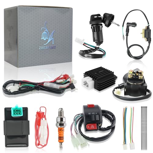 90cc Wiring Harness Complete Kit with Full Wave Regulator A7TJC S...