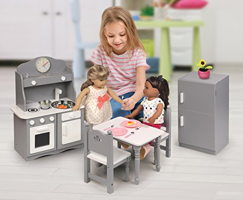 Badger Basket Doll Kitchen Furniture Set for 18-Inch Dolls – Complete Play Kitchen for Creative Imaginative Play! - Thumbnail 3