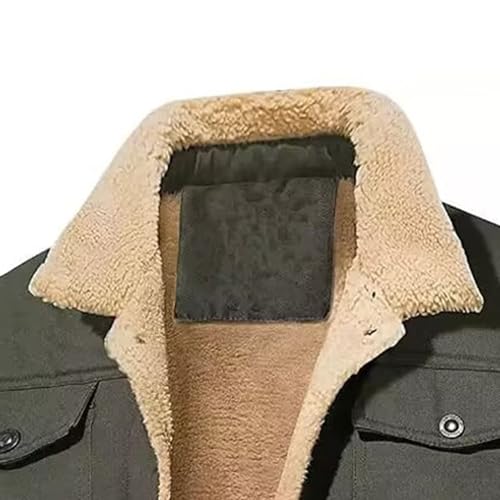 Veste armée homme chaude contre le froid à boutons décontractés