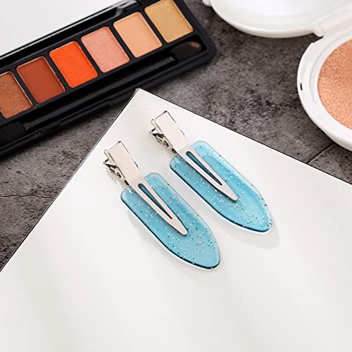 Yierso No Bend Hair Clips No Crease Hair Clips Styling Duck Bill Clips No Dent Alligator Hair Barrettes For Salon Hairstyle Hairdressing Bangs Waves Woman Girl Makeup Application (8 Pcs) #TOP5