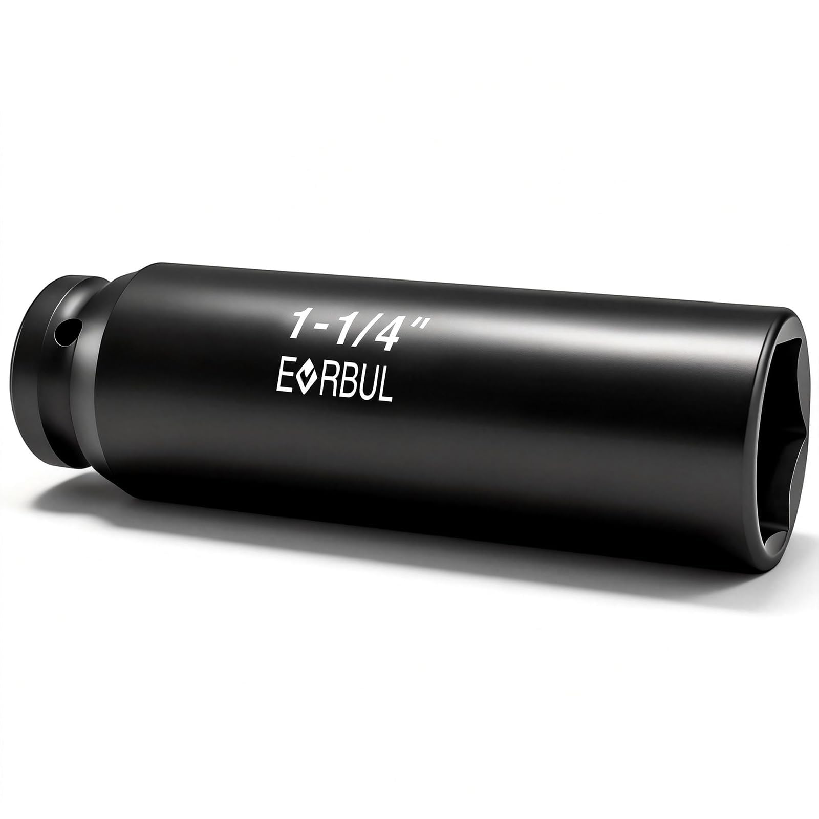 EVRBUL 1/2" Drive 1-1/4" Extra Deep Impact Socket Heavy Duty 6 Point Design Heat-Treated for Automotive Truck and Heavy Equipment Repair