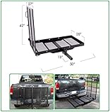 Premium Heavy Duty Steel Mobility Wheelchair Carrier Rack for Easy Loading And Transporting - Fold-able + 3 Different Positions + Durable + 400 Lbs Weight Capacity