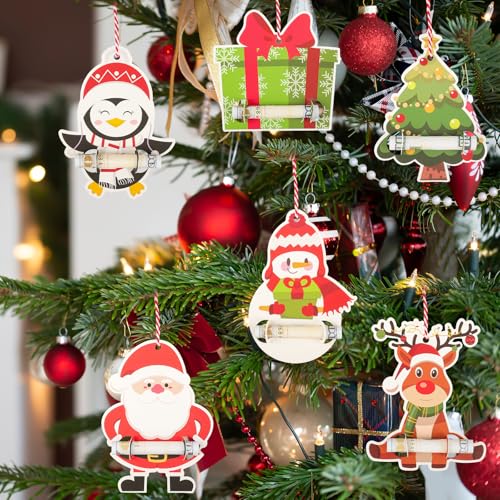24 peças de porta-dinheiro de Natal para dinheiro, enfeites de cartão de dinheiro, ideia de presente