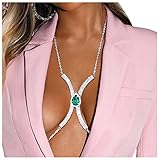 Rhinestone Chest Bracket Bra Chain Jewelry Crystal Body Chain Bikini Sexy Water Drop Chest Brace ingerie Chest Chain for Women