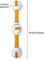 Vista 4 de McKesson Barra de agarre giratoria de plástico para baño, 9.75 pulgadas de largo, 1 unidad