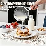 Yoehka 14-Piece Hybrid Stainless Steel Cookware Set, Non-Stick Pots and Pans Set with 3 Silicone Trivets | Induction Compatible Frying Pans, Saucepans, Saute Pan & Stock Pot | Oven Dishwasher Safe - Image 5