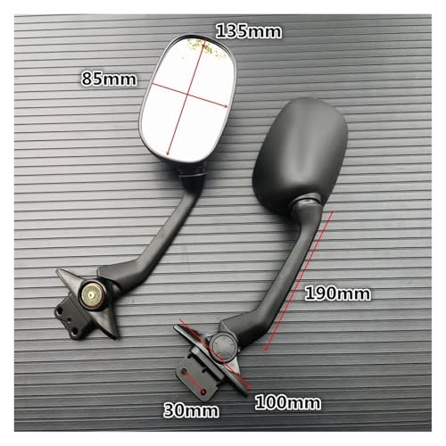 Espejos TMAX 530 retrovisores de aluminio para rutas urbanas y viajes en moto 2
