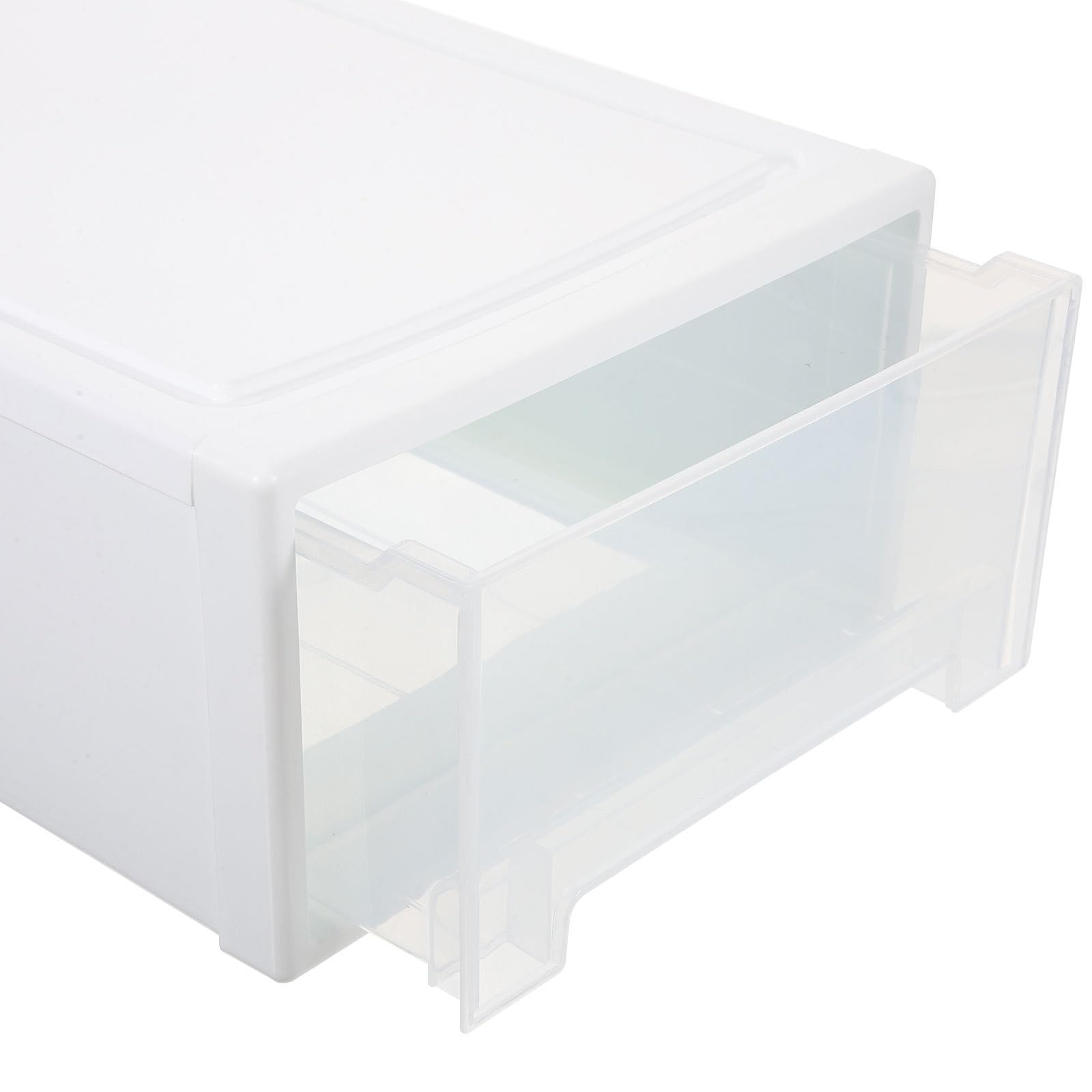 Große Kunststoff Aufbewahrungsbox mit Schublade 13L Weiß Unterwäsche und Kleinteile Organizer für Schlafzimmer und Reisen