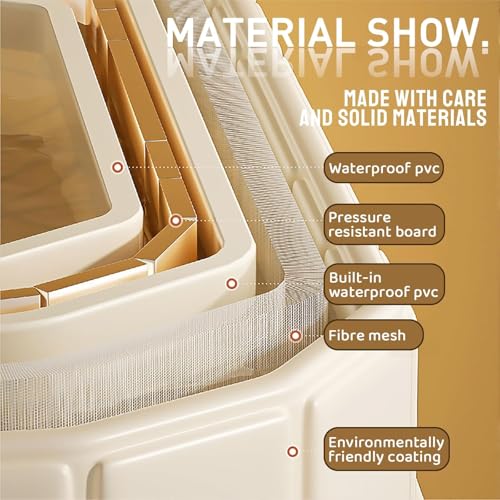 Simcat Foldable Bathtubs Adult, Portable Freestanding Bathtubs with Lid, Hot Bath and Ice Bath Tub, Home SPA Soaking Bathtub for Adults Children (Yellow,120 cm)