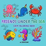 Friends Under the Sea: Easy Coloring Book