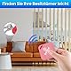 ReFind R4 Smart Tracker für Android und iPhone. Mini GPS Tag Bluetooth 5.Empty Schlüsselfinder. Samsung AirTag Alternative für Schlüssel, Haustiere, Geldbörsen und Gepäck (pink)