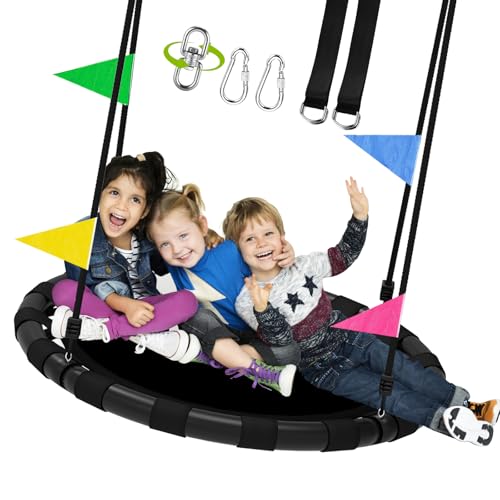 HeyZoo 48 Inch Saucer Swing & Adults, 900lbs Weight