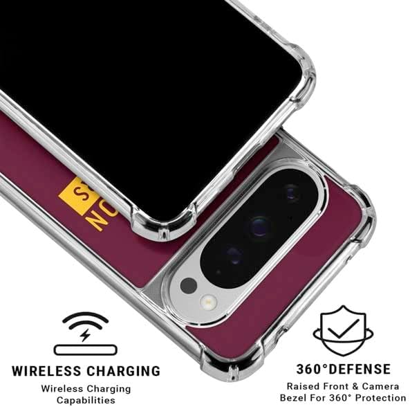 Skinit Clear Phone Case Compatible with Google Pixel 10 Pro - Officially Licensed NFL Washington Commanders Design