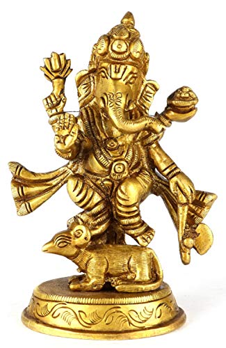 Ashirwad 13 Inches Big Lord Ganesha Brass Statue Idol Sculpture Murti Vinayagar Ganpati Bappa Morya (Ganesha-022) #TOP3