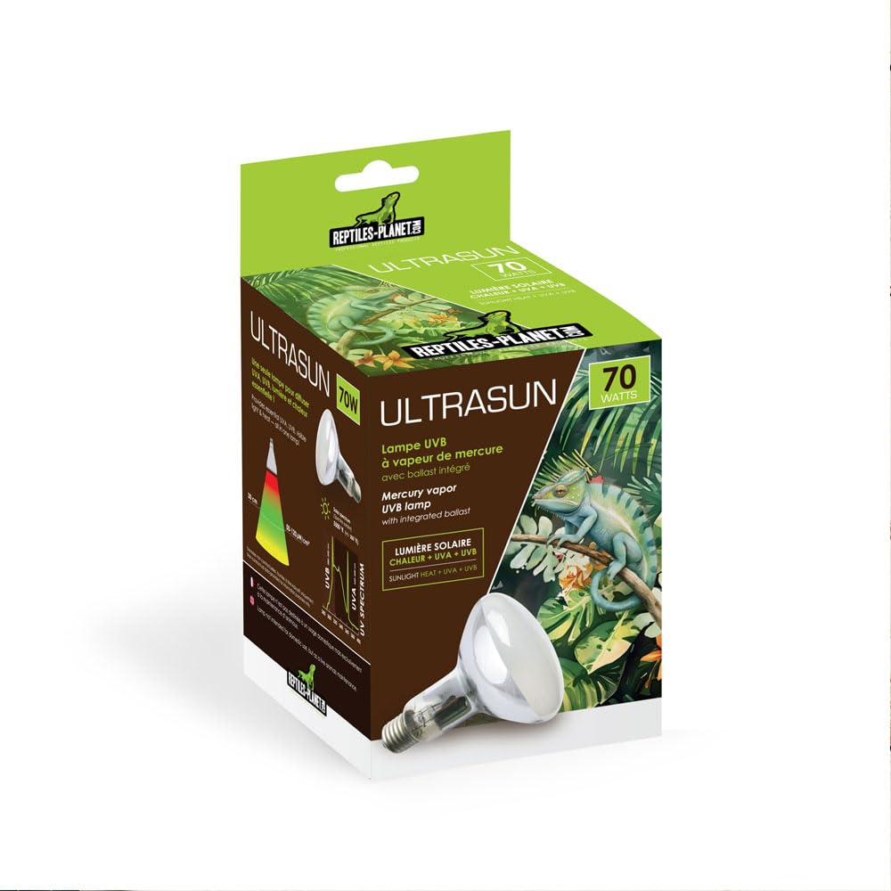Reptiles Planet - Utrasun 70W - Lampadina UVA UVB per rettili