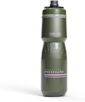 Vista 20 de CamelBak Podium Chill Bike Botella de agua aislada con compresión Negra, 24 onzas