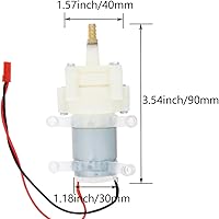 Vista 2 de Fielect 5-12V Self Priming Diaphragm Pump Motor Shock Absorption Water Pumps DC Diaphragm Pump 5mm Copper Mouth R385 with JST Wire