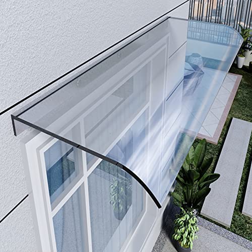 Abri de pluie transparent polycarbonate pour auvent de porte entrée抗UV 50x120cm