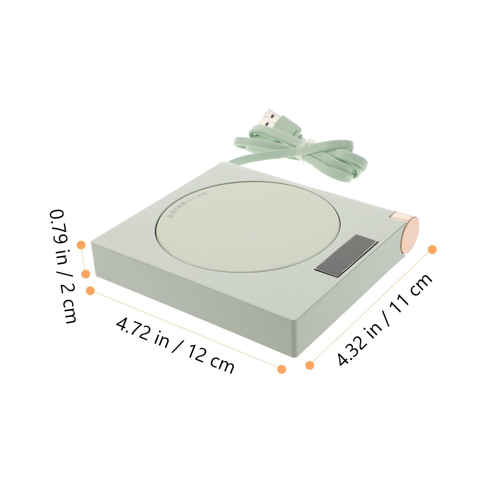 Scalda Tazzine Elettrico USB 20w Controllo Intelligente Temperatura Fissa e Spegnimento Automatico, in Plastico e Metallo, per Casa e Ufficio