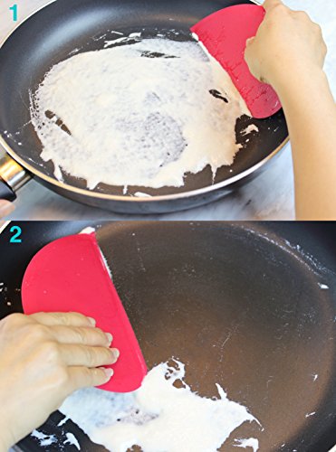 Zoie + Chloe Multi-Purpose Silicone Scraper - Bowl Dough Icing Dish Pot Pan & More