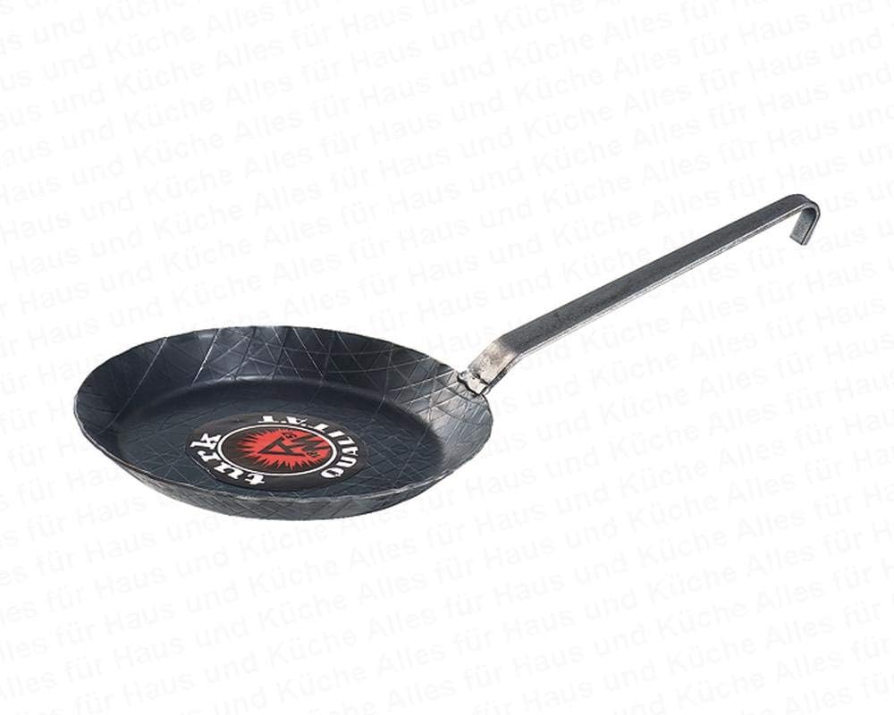 Turk Frying Pan with Forged Hook Handle, 36 cm, Iron, Black