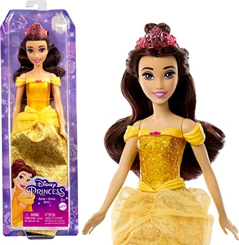 Disney Princess Dolls, New for 2023, Snow White Posable Fashion Doll with Sparkling Clothing and Accessories, Disney Movie Toys, HLW08