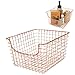 Spectrum Diversified Scoop wire Storage Basket, Medium, Copper