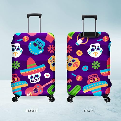 Image of Nasher Miles Polyester Protective Luggage Cover Set of 2 (Medium-Large) - Carnival