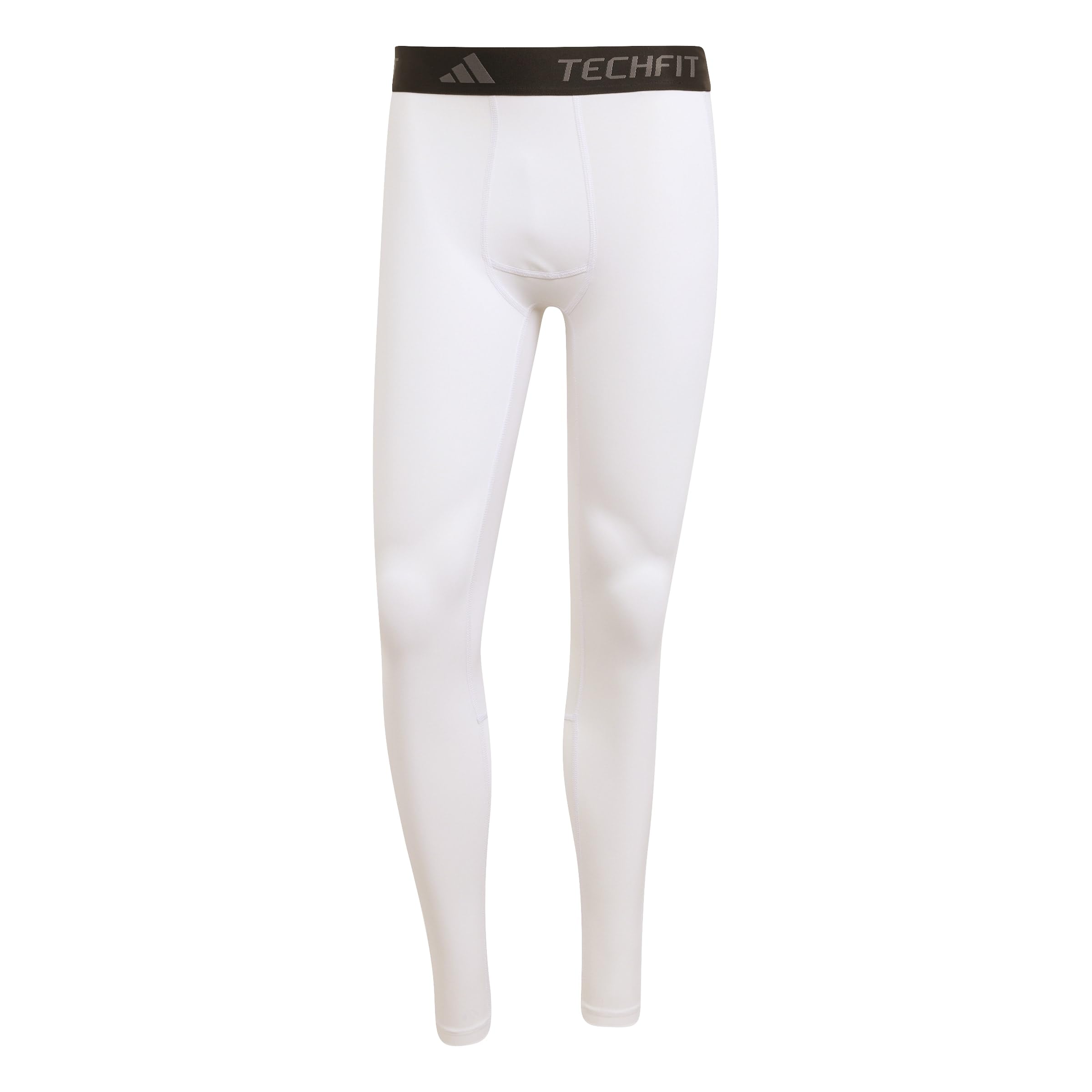 adidas Men's Techfit Compression Training Long Tight, White, S