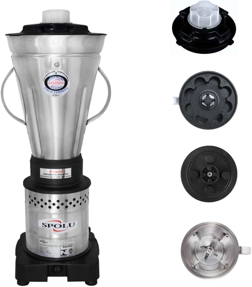 Liquidificador Industrial Spolu Em Inox Alta Rotação 3.5L 220v
