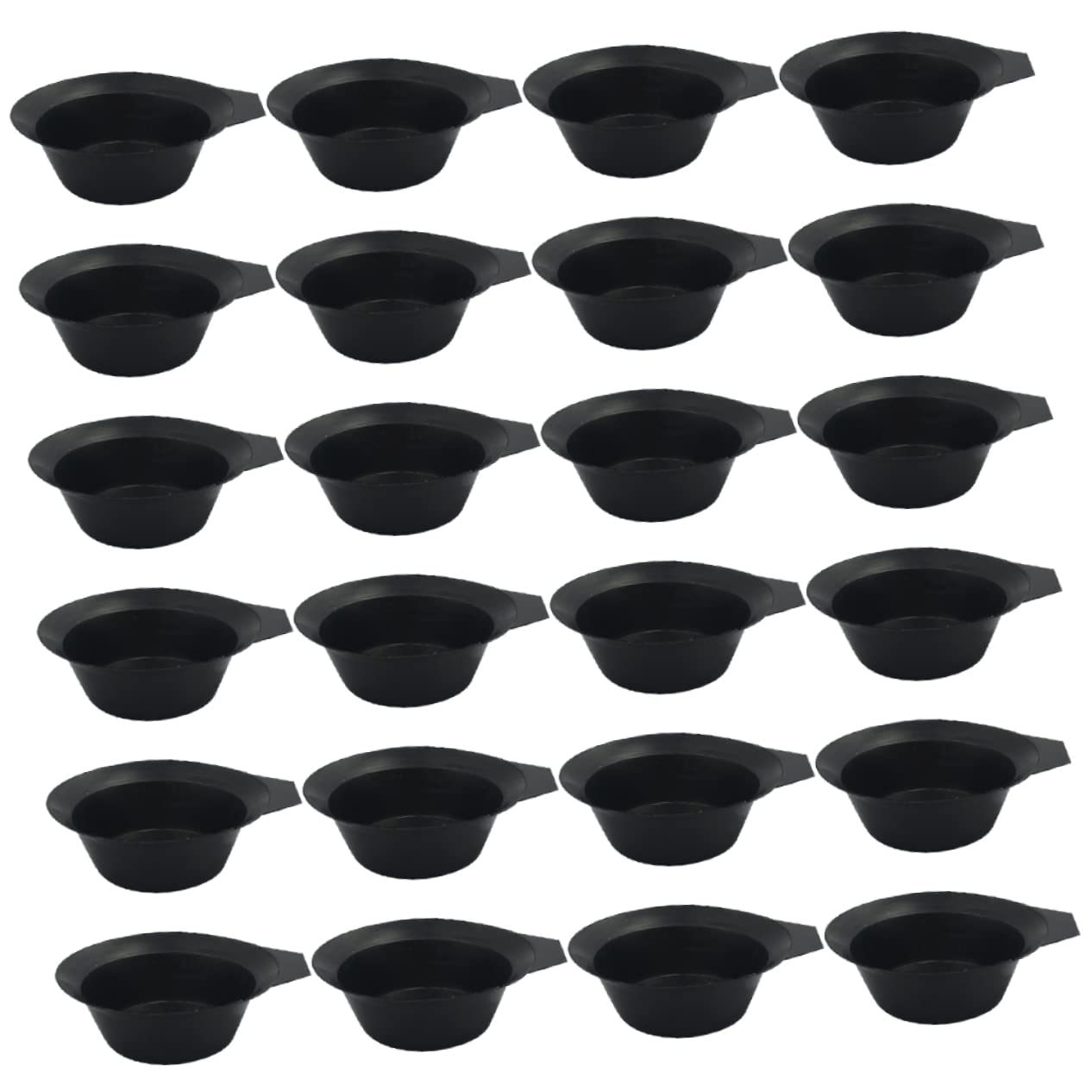 Haarfärbeschale aus Kunststoff Schwarz für Friseursalons | Farbmischschale zum Anrühren von Haarfarbe, Waschbar, Einfache Nutzung, 100 Stück