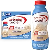 Premier Protein Shake, Vanilla, 30g Protein, No Added Sugar, 24 Vitamins & Minerals to Support Immune Health, 11.5 fl oz, 6 Pack (Packaging May Vary)