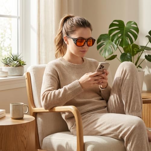 Image of Eyekepper Blue Light Glasses for Woman /Men /Women, Blocking, Fit over Amber
