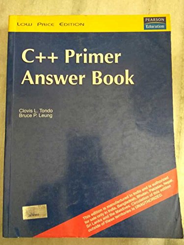 C++ primer answer book : Amazon.in: Books